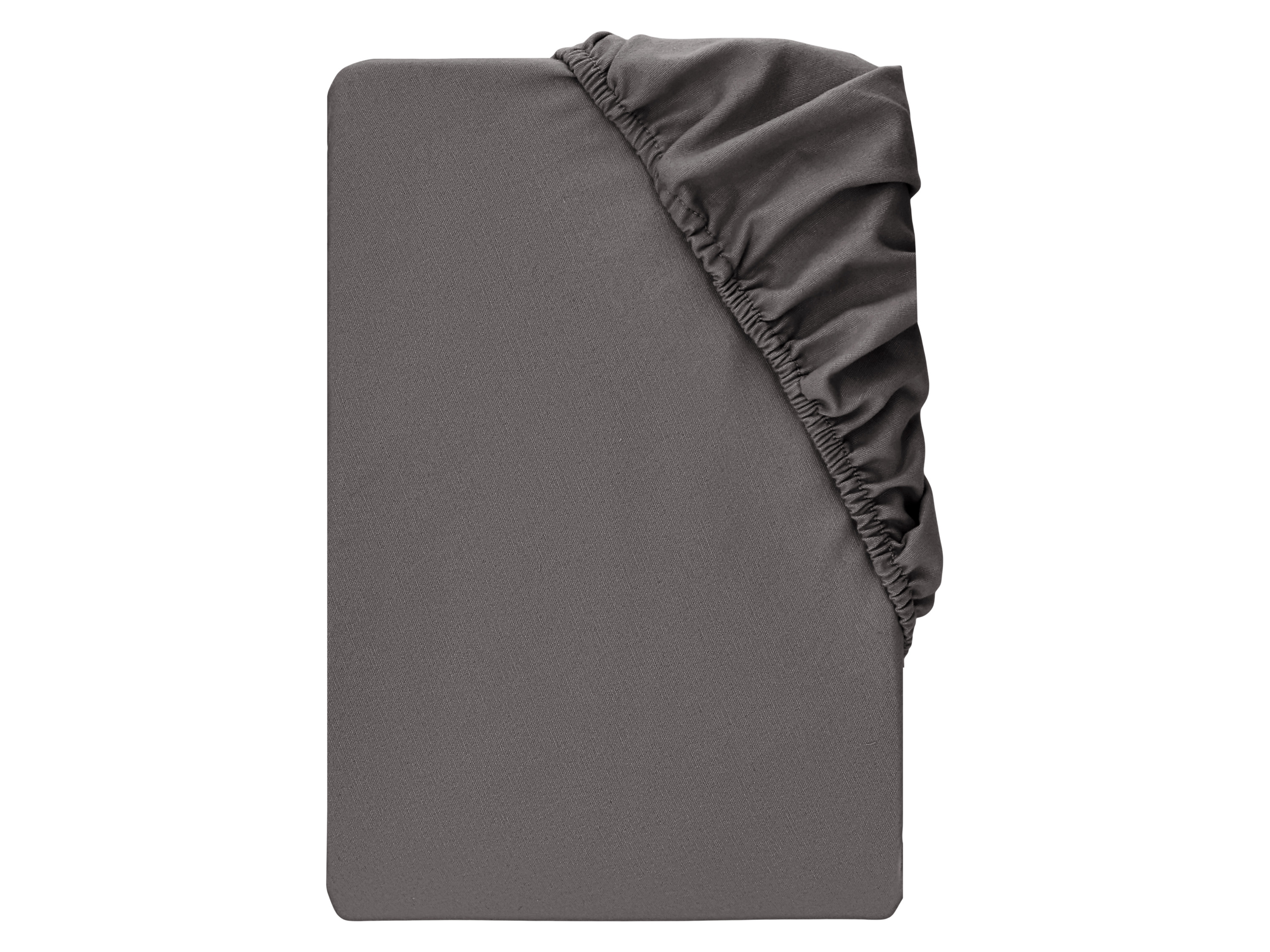 LIVARNO Flanellen hoeslaken, 180-200 x 200 cm (Grijs)