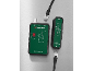 Parkside kabeltester hoofd- en externe eenheden met RJ45 en RJ11 connectoren.