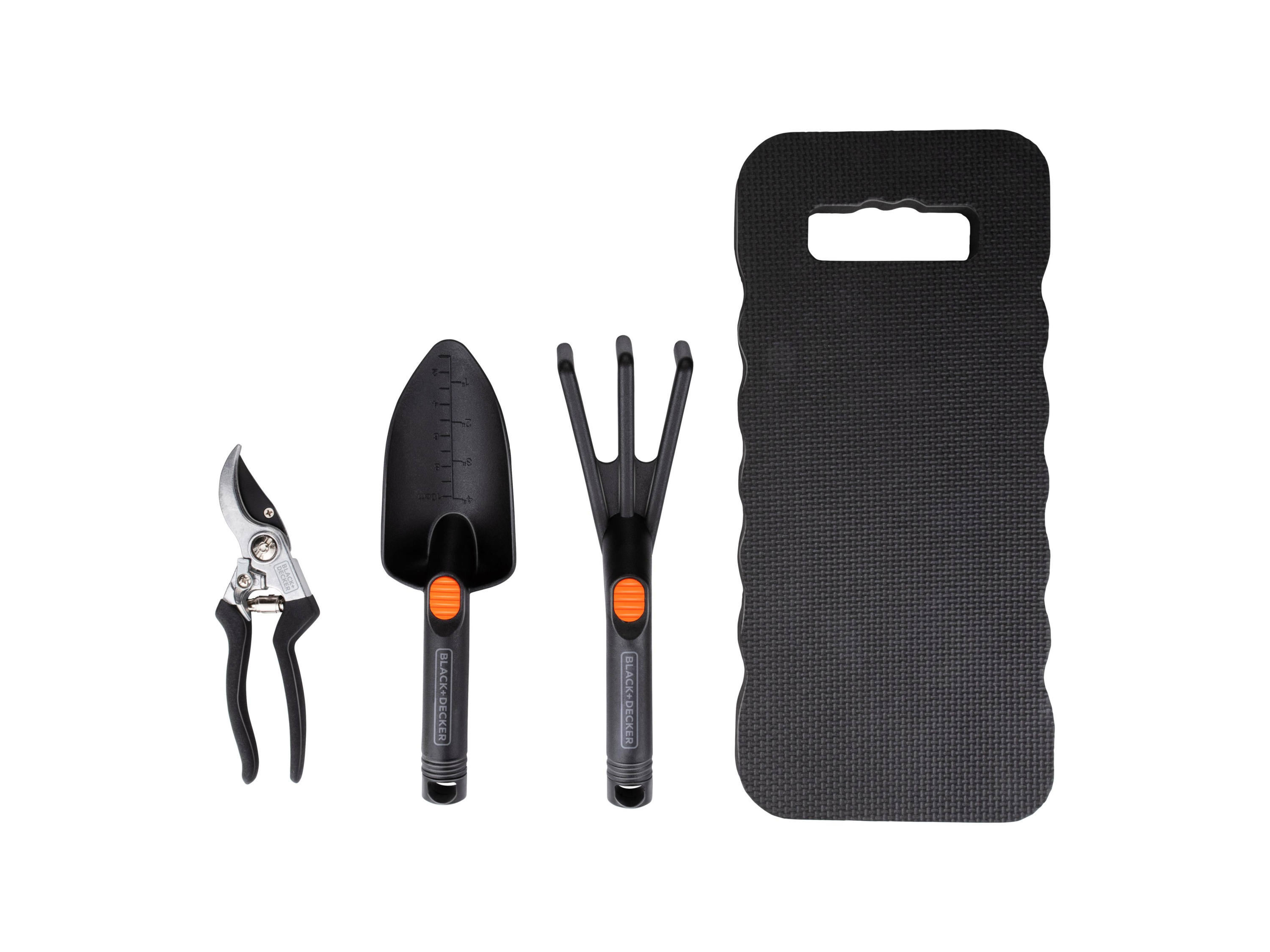 BLACK & DECKER Tuingereedschap set, 4-delig
