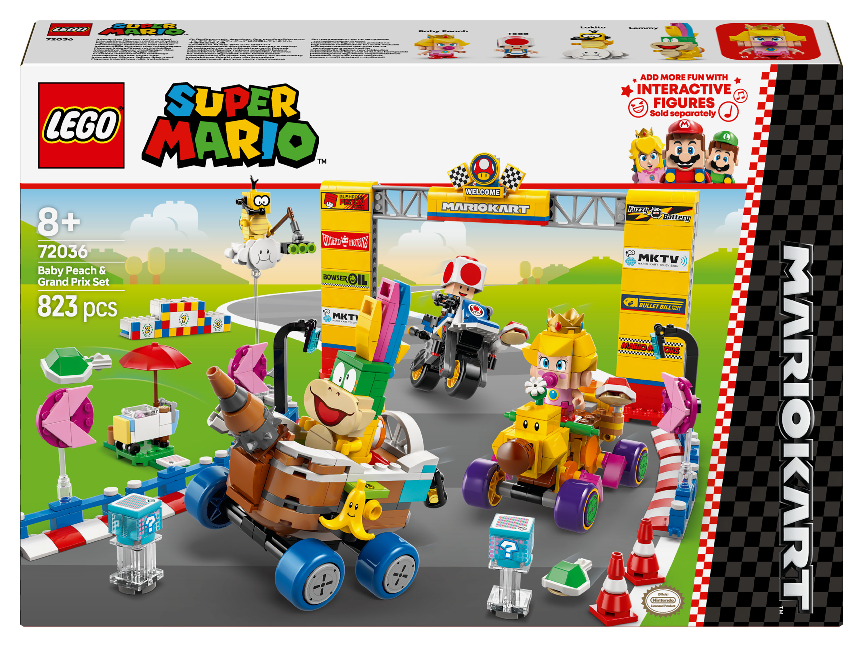 LEGO SUPER MARIO 72036 Mario Kart™ - Baby Peach en grand prix-set