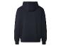 Donkerblauwe hoodie voor heren, achterkant