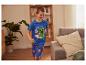 Minecraft pyjama voor jongens: blauw t-shirt en short met Minecraft print.