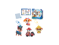 Waterparelset om tekenfilmfiguren te maken, met sjablonen en accessoires.