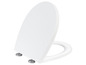 Witte toiletbril met soft close functie.