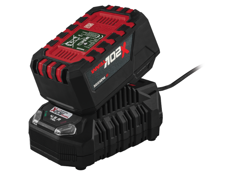 Accu en oplader voor gereedschap, 20V 4.0 Ah, 4.5 A max.