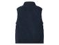 Donkerblauw fleecevest, achteraanzicht