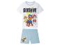 Kinder pyjama: T-shirt en short met Paw Patrol print, zonnig thema.
