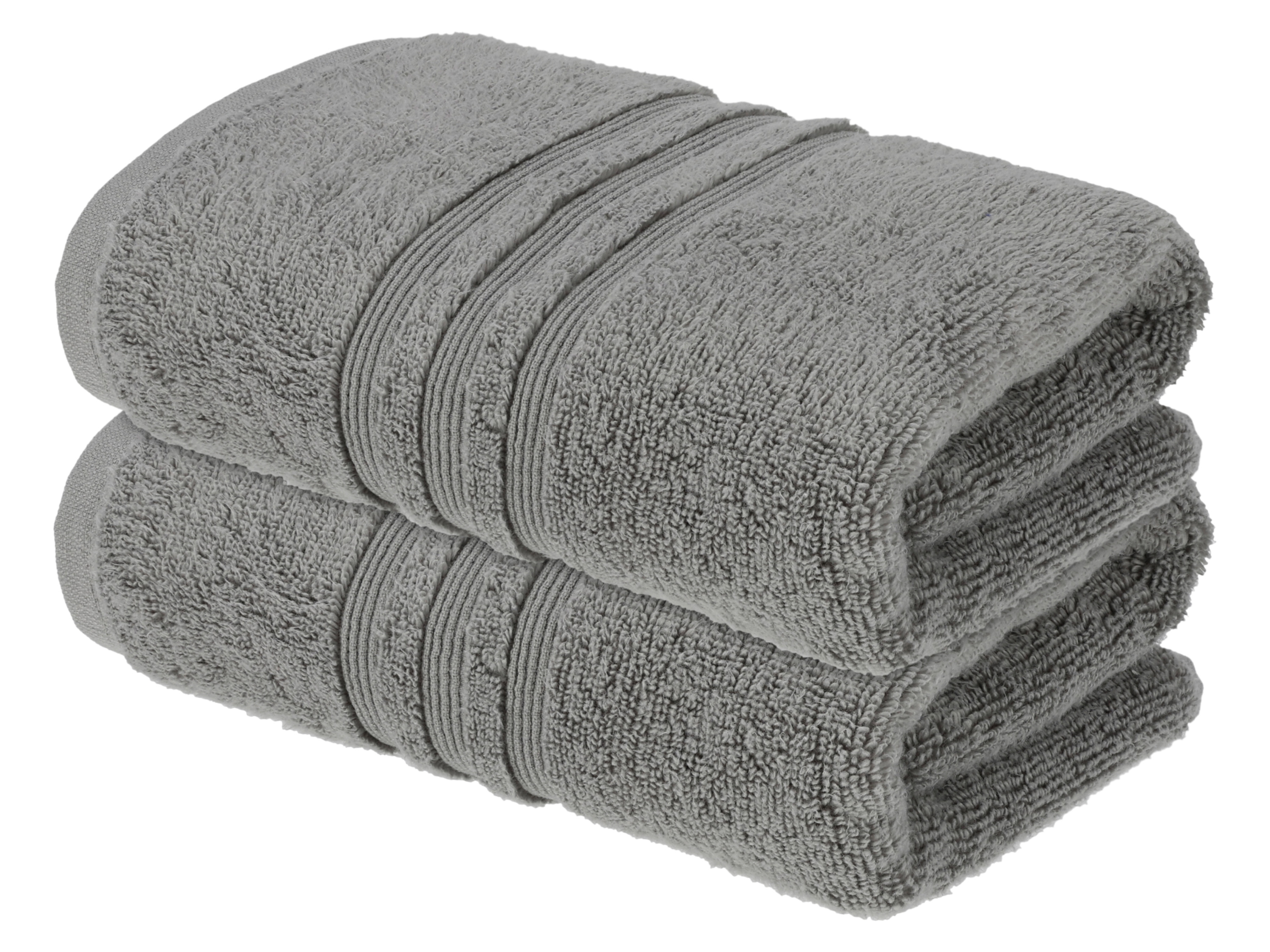 LIVARNO Set van 2 handdoeken 50 x 100 cm (Grijs)