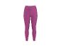 Magenta sportlegging voor dames met zijzakken.