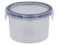 Transparante plastic container met deksel.
