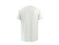 Wit heren T-shirt met korte mouwen, achteraanzicht.