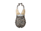 Luipaardprint halter badpak.