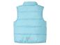 Lichtblauw gewatteerd vest voor kinderen.