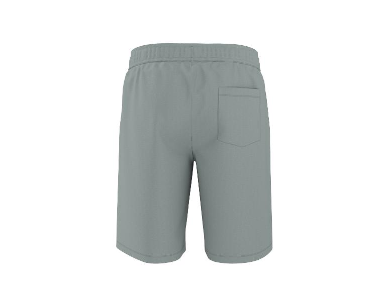 Grijze joggingbroek met achterzak, achteraanzicht.