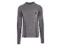 Grijs thermoshirt met lange mouwen en Spyder-logo.