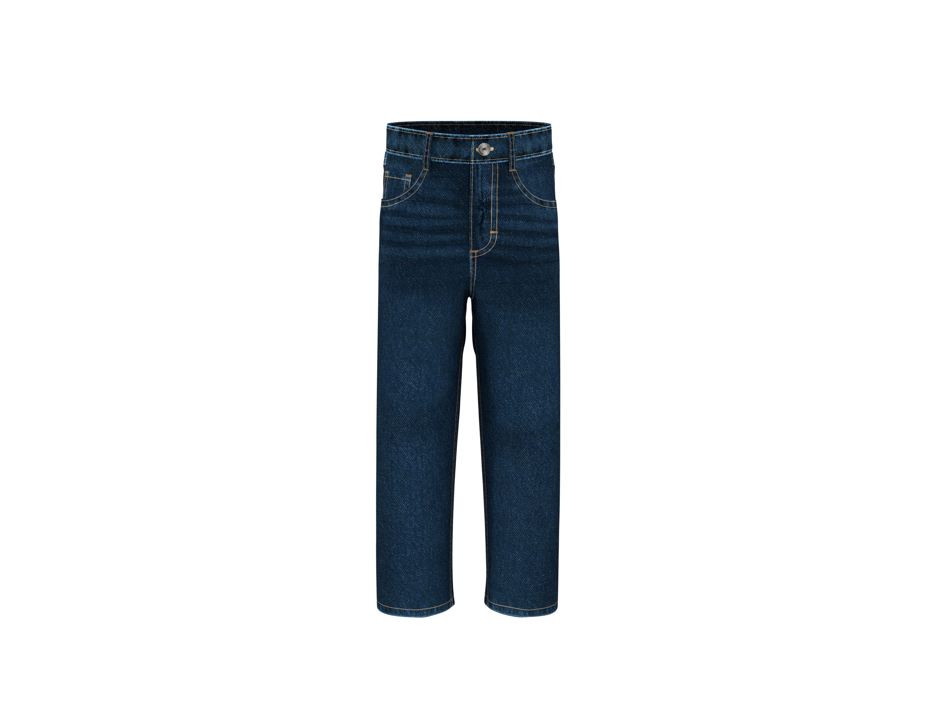 LUPILU Kinder jeans - Relaxed fit (Donkerblauw, 122)