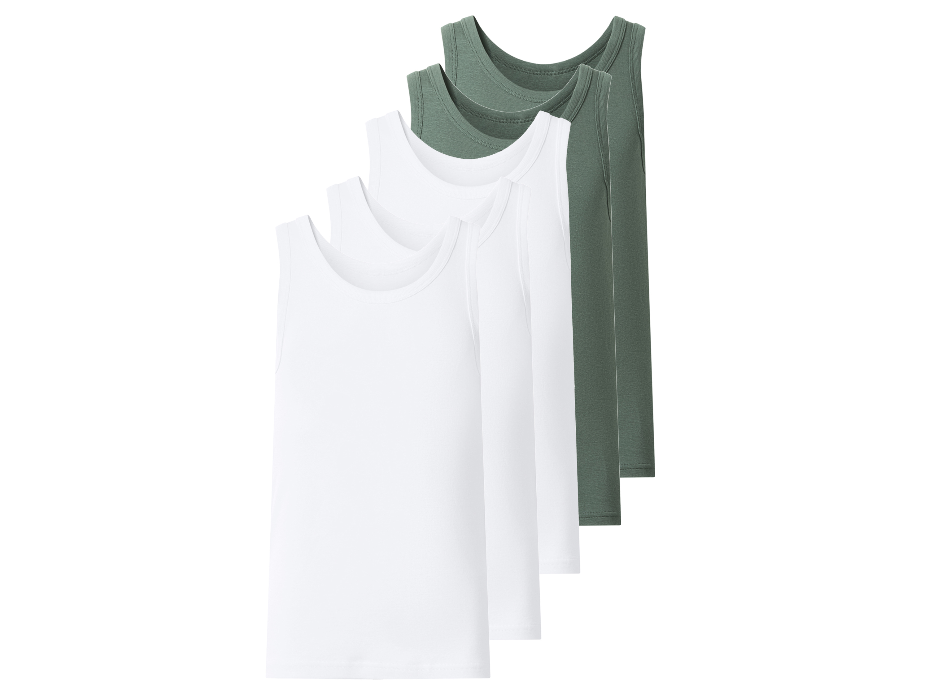 ESMARA KIDS Set van 5 kinder hemden (Wit/groen, 146/152)