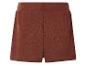 Bruine gebreide shorts.