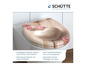 Toiletzitting met roze rozen en een houten look.