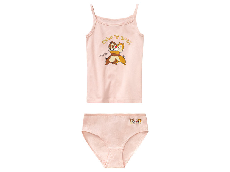 Roze ondergoedset met Chip en Dale print