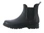 Zwarte Chelsea-laarzen met rubberen zool.