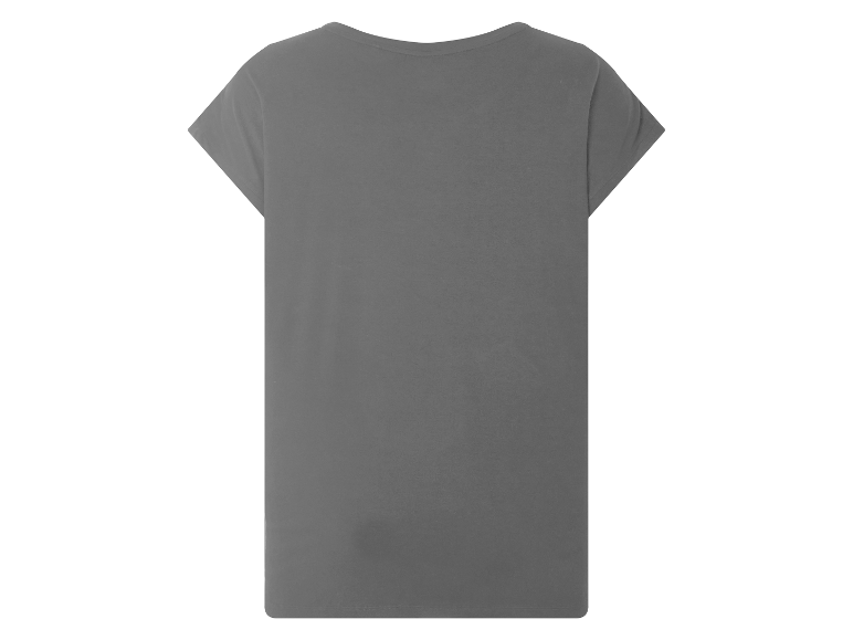 Zwart dames t-shirt met korte mouwen.