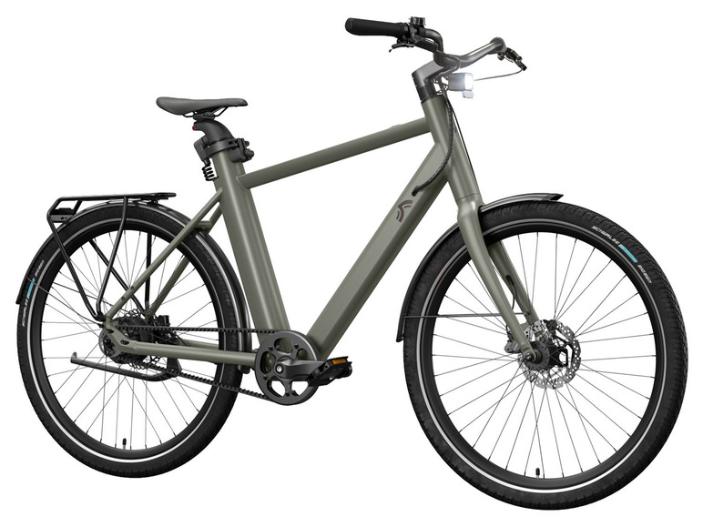 Ga naar volledige schermweergave: CRIVIT Urban E-bike Olive Green 27,5" - afbeelding 1