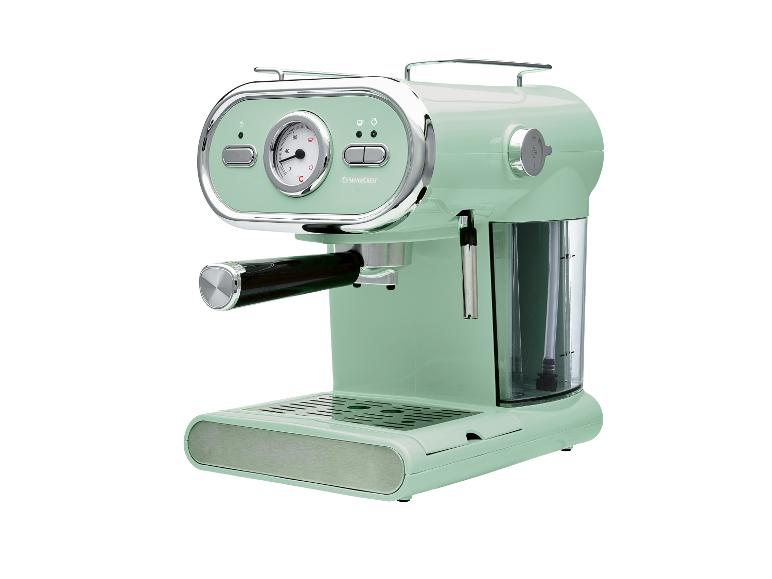 Mintgroene espressomachine van SilverCrest.