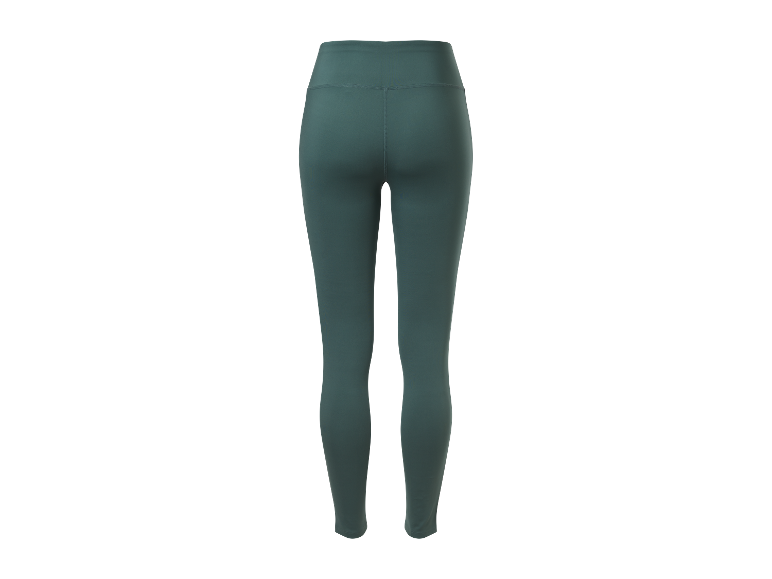 Donkergroene sportleggings.