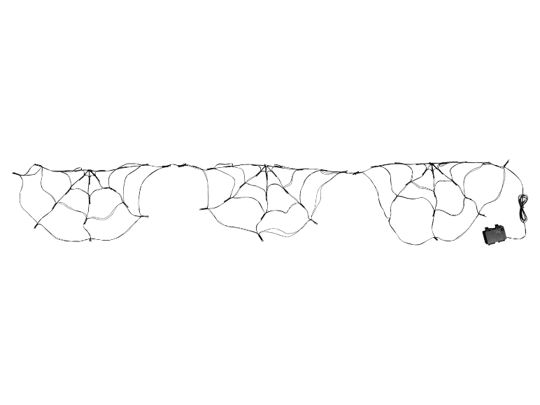 Lichtgevende spinnenwebdecoratie voor Halloween