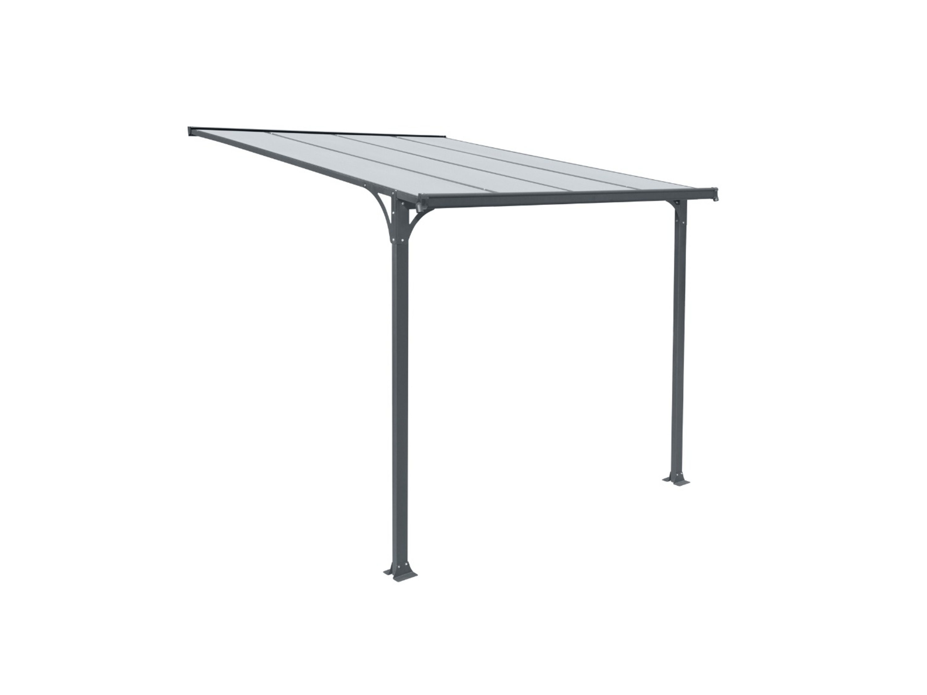 HOME DELUXE Voordeur luifel CUBIS, verschillende maten (L 294 x 150 cm, Antraciet)