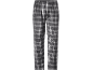 Grijze geruite pyjamabroek met elastische tailleband.