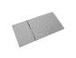 Grijs driedelig opvouwbaar matras met gestippelde textuur