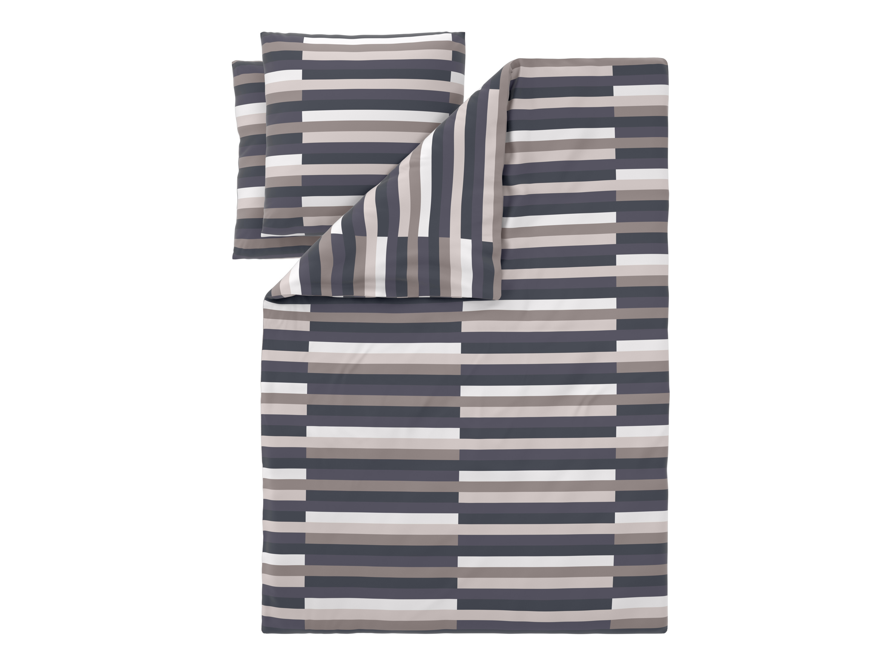 LIVARNO Satijnen dekbedovertrek 200 x 200 cm (Strepen)