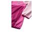 Tweekleurig roze fleecejack met rits en vierkant logo.