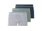 Drie paar boxershorts in neutrale kleuren.