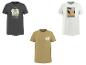 Drie heren T-shirts: donkergrijs met 'Ibiza Carnival', beige met 'Summer Wave' en wit met 'Golden Hour'.