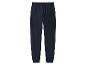 Donkerblauwe joggingbroek met elastische tailleband en enkelboorden.