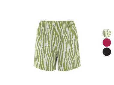 ESMARA® Dames shorts met crinkle-structuur