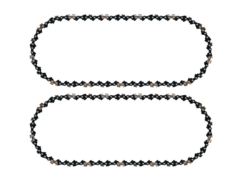 Twee kettingen voor een kettingzaag.