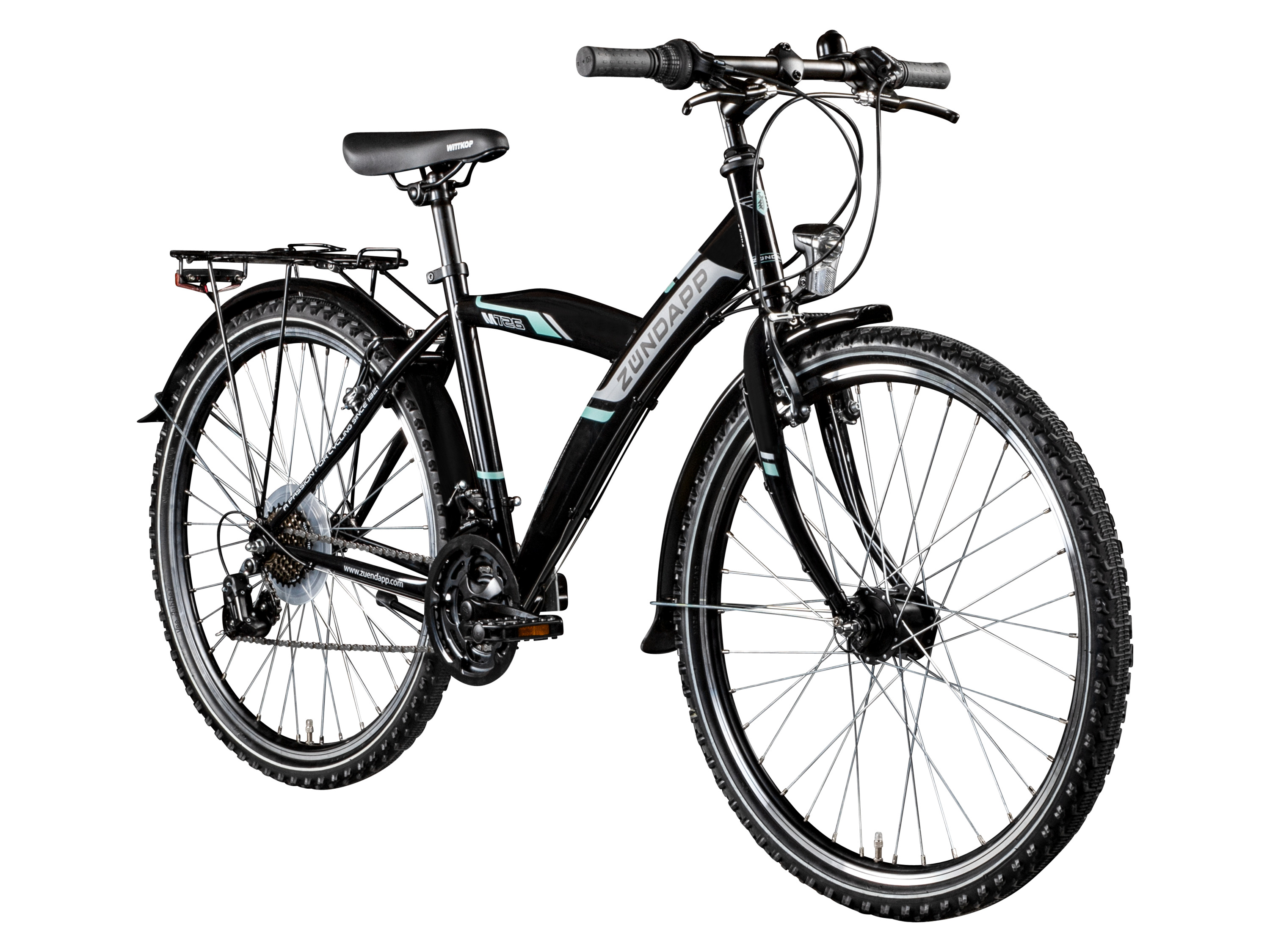 ZÜNDAPP Mountainbike M724, 24 inch, MTB M726, 26 inch (Zwart)