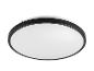 Ronde LED-plafondlamp met zwart frame en witte diffuser
