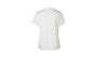 Wit dames T-shirt met korte mouwen, achteraanzicht