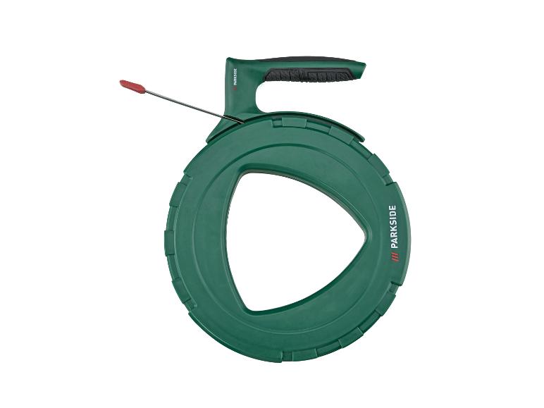 Groene Parkside kabeltrekker met rode punt