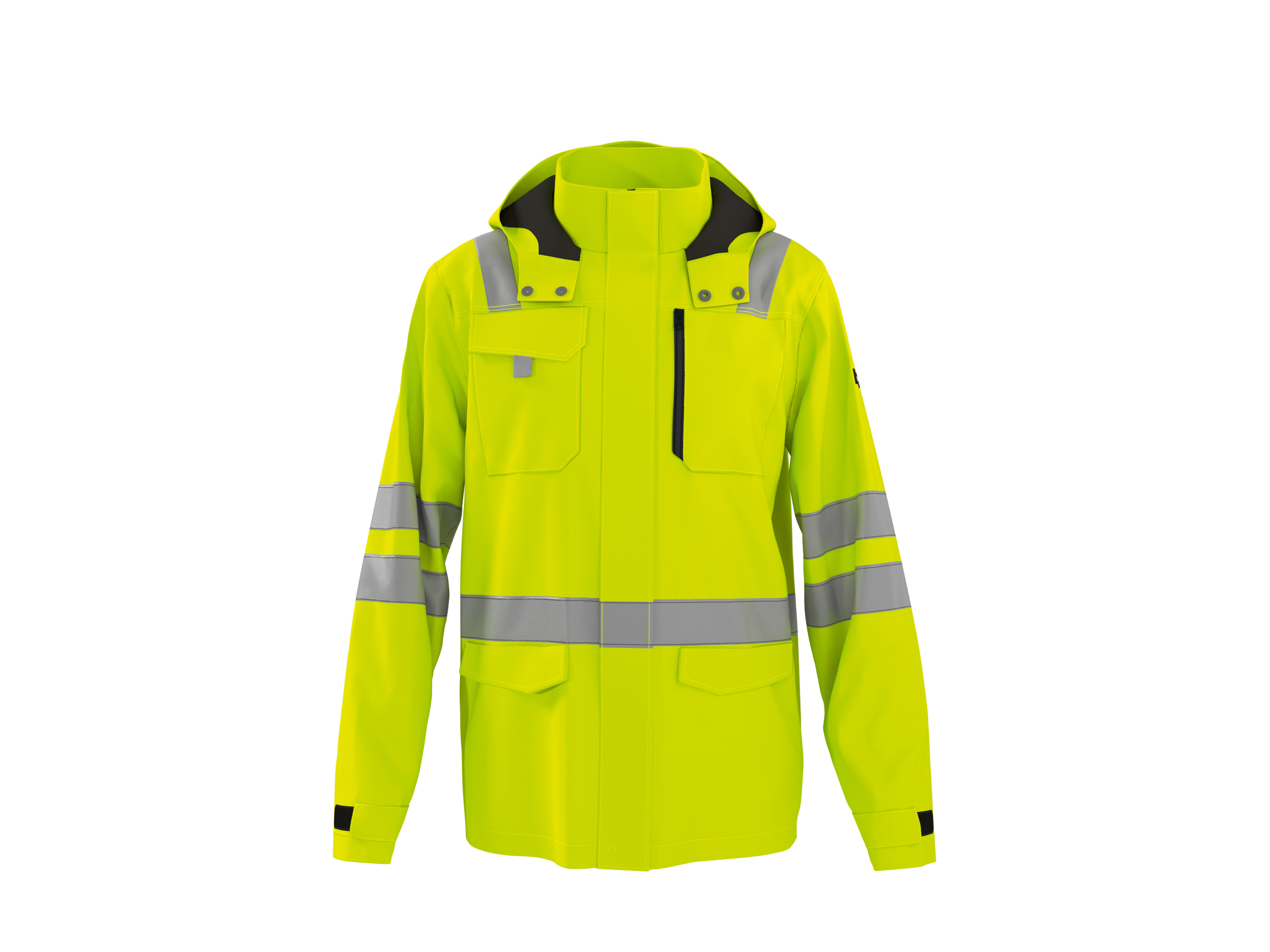 PARKSIDE PERFORMANCE Heren softshelljas, reflecterend (Geel, L)