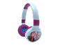 Kinderhoofdtelefoon in paars en wit met Anna- en Elsa-motief van Frozen.