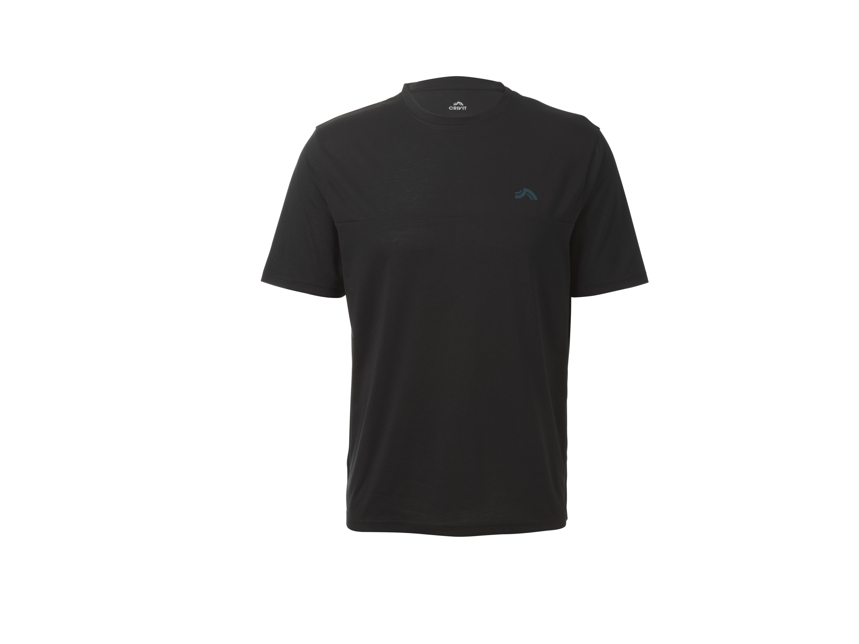 CRIVIT Heren sportshirt (Zwart, S)