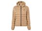 Beige gewatteerde jas met capuchon van Camel Active.