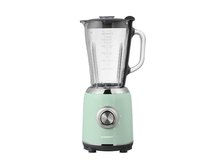 Mintgroene SilverCrest blender met 5 snelheden.