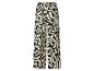 Wijde broek met zwart-wit abstract patroon